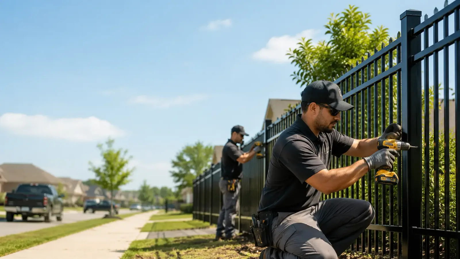 Metal Fence Installation in Falls City, TX